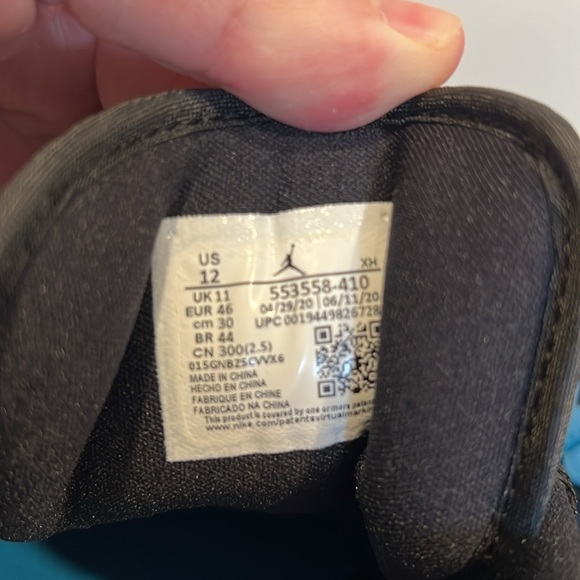 Nike Jordan 1 Low Laser Blue Size 12 - Picture 6 of 6